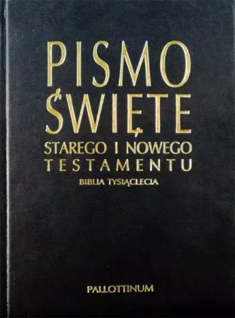 Biblia Tysiąclecia granat oprawa ekologiczna - praca zbiorowa