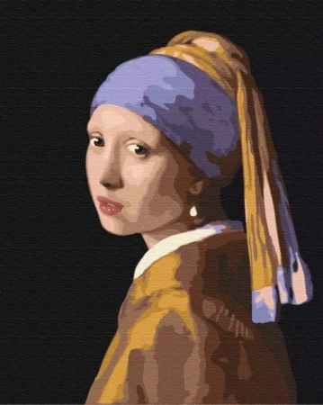 Malowanie po numerach BRUSHME 40x50 cm Dziewczyna z perłą w kolczyku