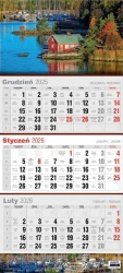Kalendarz 2026 trójdzielny płaski MIX - AVANTI