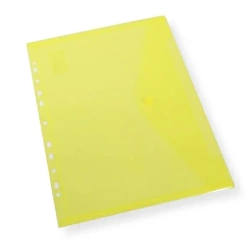 Teczka A4 kopertowa z europerforacją żółta - Penword