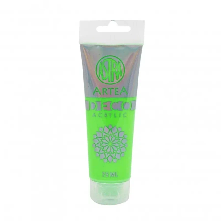 Farba akrylowa Deco Artea 75 ml tuba neonowy zielony - ASTRA art-pap