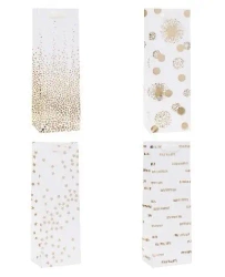 Torebka ozdobna na butelkę 12x35x9cm mix ROZETTE