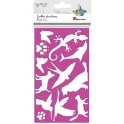 Szablon plastkowy 105x180mm Zwierzęta - Titanum