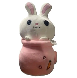 Maskotka królik w kubku 45cm - Rozette