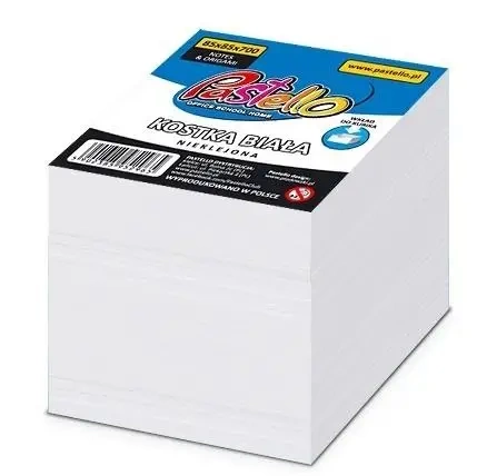 Kostka nieklejona ECO 85x85x70mm biała - Alfa Pastello