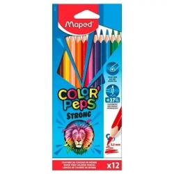 Kredki Colorpeps Strong trójkątne 12 kolorów - Maped