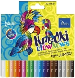 Kredki Tetiski okrągłe jumbo 18kol. KO002-JD - Tetis