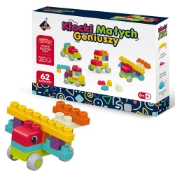 Klocki małych geniuszy Soft miękkie 62el - Askato