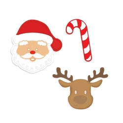 Zestaw wykrojników - Mikołaj i renifer 3szt - Dalprint dpCraft