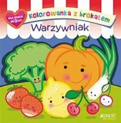 Kolorowanka z brokatem. Warzywniak - praca zbiorowa