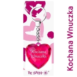 Brelok serce Kochana Wnuczka - Be-Happy Gifts