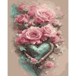 Malowanie po numerach - Płatek kwiatu 40x50cm - Twoje Hobby