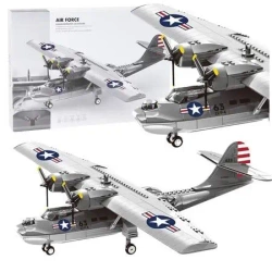 Klocki konstrukcyjne samolot PBY-5A Catalina 364el - Leantoys