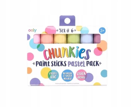 Farba w kredce Chunkies Paint Sticks pastel 6szt. - ooly