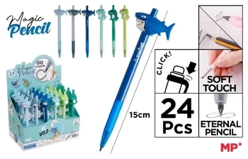 Ołówek wieczny Rekiny i krokodyle (24szt) - MP Main Paper