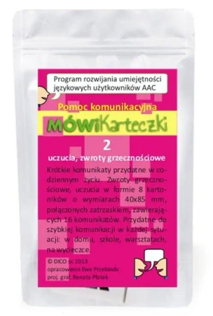 MÓWiKarteczki 2 - uczucia, zwroty grzecznościowe - DICO