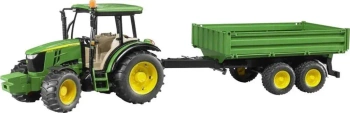 Traktor John Deere 5115M z przyczepą wywrotką - Bruder