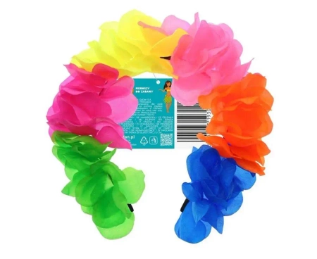 Opaska na głowę tęczowa 30 płatków - Godan