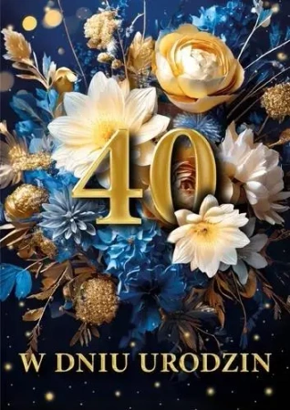 Karnet B6 3D Urodziny 40 - Armin Style