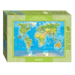 Puzzle 200 - Zwierzęta Świata Młodego Odkrywcy - Artglob