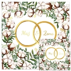 Karnet KWD ślub bawełna - Henry