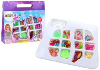 Zestaw koralików do robienia biżuterii - Leantoys