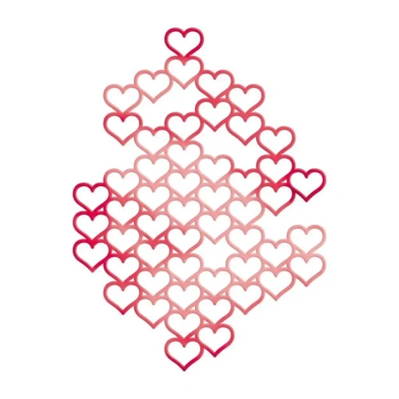 Wykrojnik - Koronka serca - Dalprint dpCraft