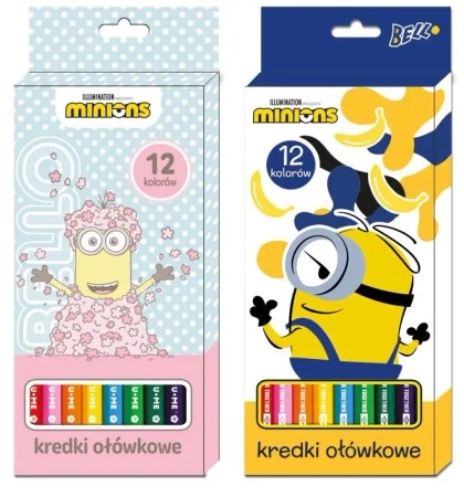 Kredki ołówkowe 12 kolorów Minionki - Beniamin