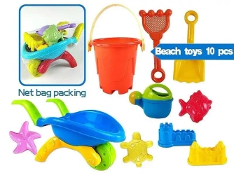 Zestaw do piasku z taczką 10el - ADAR