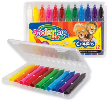 Kredki do malowania twarzy Colorino Kids 12 kolorów - PATIO