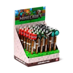 Długopis z silikonową nakładką Minecraft (36szt) - Puckator