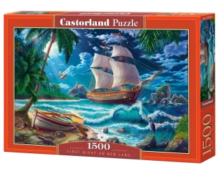 Puzzle 1500 First Night on New Land CASTOR - Castorland