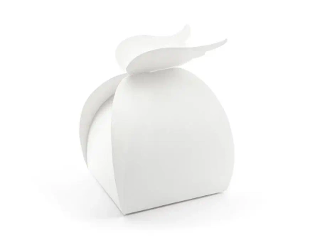 Pudełka Skrzydła biały 8,5x14,5x8,5cm 10szt - PartyDeco