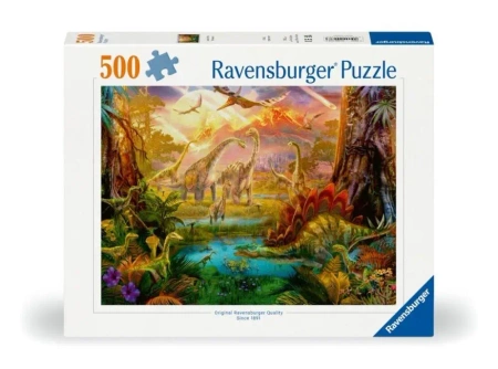 Puzzle 2D: Świat dinozaurów 500el - Ravensburger