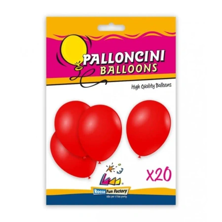 Balony lateksowe czerwone 26cm 20szt - Super Power