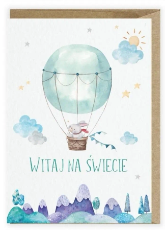 Kartka z okazji narodzin Balonik K117 - Cardie