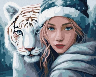 Malowanie po numerach - Zimowe ciepło 40x50cm - Ideyka