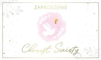 Zaproszenia Chrzest (10szt) - Armin Style