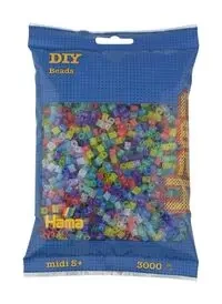 Hama Midi Koraliki w woreczku 3000 błyszczące