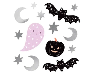 Naklejki na ścianę na Halloween PartyDeco 4 sztuki - PartyDeco
