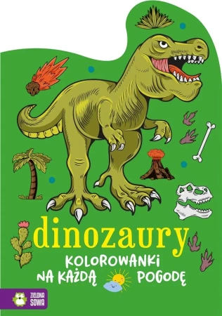 Kolorowanki na każdą pogodę. Dinozaury - Marzena Ćwik