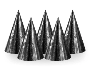 Czapeczki holograficzne czarne 100szt - Godan