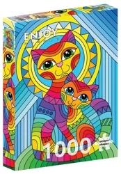 Puzzle 1000 Kot i kotek - Enjoy
