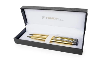 Długopis + oówek automatyczny Aquila złoty - Fandy
