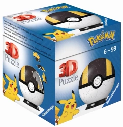 Puzzle 3D 54 Kula Pokemon czarna - Ravensburger