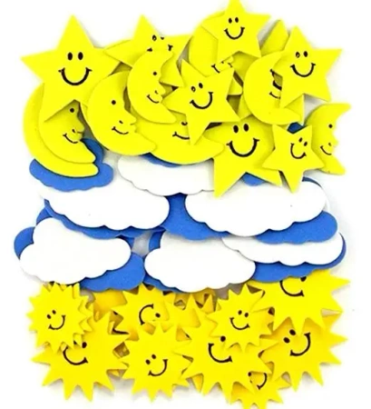 Naklejki z pianki pogoda 56szt - Dalprint dpCraft