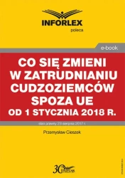 eBook Co się zmieni w zatrudnianiu cudzoziemców spoza UE od 1 stycznia 2018 r. - Przemysław Ciszek