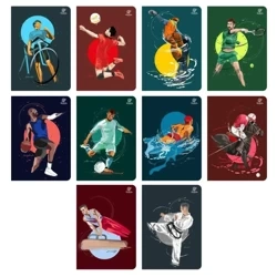 Zeszyt A5/80K linia Sports (10szt) - Elanders