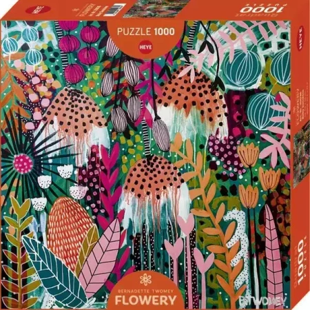 Puzzle 1000 elementów. Flowery, Rubinowe słońce