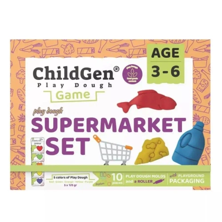 Zestaw kreatywny Sklep naturalna ciastolina + akcesoria - ChildGen (GEN OYUNCAK SANAYİ TİCARET A.Ş.)